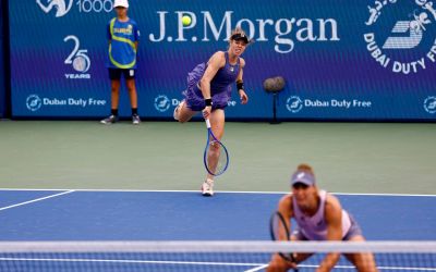 Duplas de Bia Haddad e de Luisa Stefani caem no WTA de Dubai