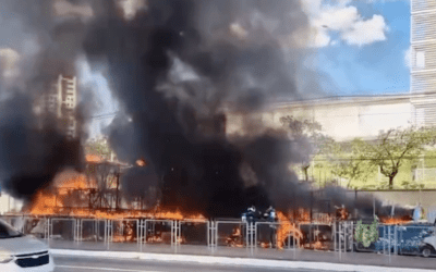 Incêndio destrói dois carros alegóricos do grupo de bairros em SP